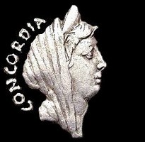 Bust of Concord as she appears on obverse types