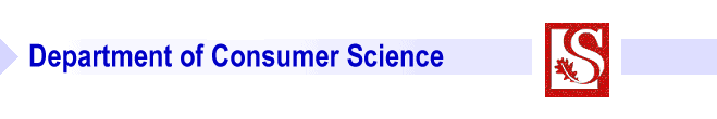 Banner of the Department of Consumer Science